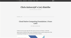 Desktop Screenshot of aniszczyk.org