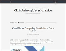 Tablet Screenshot of aniszczyk.org